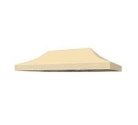 Auvent De Remplacement, Gazebo Toit De Remplacement, Imperméable, Protection Solaire, D'Ombrage, Résistante À La Pluie, pour Patio, Extérieur, Marchés(Toit Simple)(Khaki,3 * 6.0m)