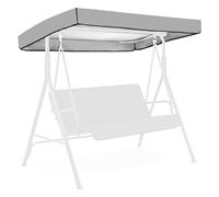 Auvent de remplacement imperméable for balancelle jardin 3 places, housse siège et coupe-vent, ajustement sécurisé Toile de remplacement pour balançoire(Gray 213x122x18cm)