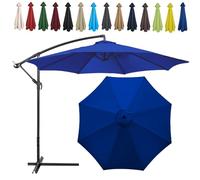 Auvent De Remplacement Pour Parasol, 2 M/2.7 M/300 CM, 6 Baleines/8 Baleines, Tissu De Rechange Pour Parasol, Toile De Rechange Pour Parasol Remplacez L'ancien Auvent Auvent De Rechange(Color:Royal bl