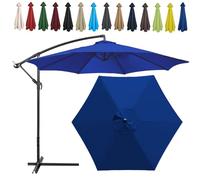 Auvent De Remplacement Pour Parasol, 2 M/2.7 M/300 CM, 6 Baleines/8 Baleines, Tissu De Rechange Pour Parasol, Toile De Rechange Pour Parasol Remplacez L'ancien Auvent Auvent De Rechange(Color:Royal bl
