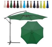 Auvent De Remplacement Pour Parasol, 2 M/2.7 M/300 CM, 6 Baleines/8 Baleines, Tissu De Rechange Pour Parasol, Toile De Rechange Pour Parasol Remplacez L'ancien Auvent Auvent De Rechange(Color:Green,Si