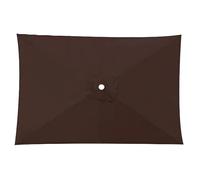 Auvent De Remplacement Pour Parasol 6 Baleines/8 Baleines, Toile De Rechange De Parasol Carré Rectangle 3x2m 3x3.0m, Housse De Polyester UV 50+(Coffee,2.0x3.0m)