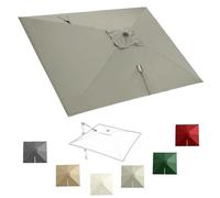 Auvent de remplacement pour Parasol carré en porte-à-faux, parasol de | Tissu en polyester durable, composé de 8 nervures, résistant aux couleurs et(Sand,3x3m 10x10)