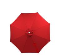 Auvent De Remplacement Pour Parasol De Terrasse De 2m/2.3m/2.5m/2.7m/3.0m/3.5m,6/8 Baleines Housse De Rechange Auvent De Rechange Pour Parasol D'extérieur,Polyester Anti UVs 50+(Red,(6Rib)200cm)
