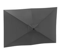 Outsunny - Toile de remplacement pour parasol 6 baleines UPF 50+ 3 x 2 m Gris foncé