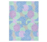 Auvent de siège de voiture à motif floral aquarelle bleu, housse légère | Auvent de siège auto pour bébé avec drapé rectangulaire, tissu léger, compact pour les promenades de voyage