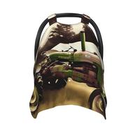 Auvent de siège de voiture pour bébé avec photo de tracteur ancien, multi-usages, respirant, pour maman, poussette, pare-soleil doux, cadeau de fête prénatale