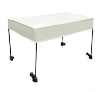 Auvent de tente de toit avec tiges et boucles en fibre de verre pour cadres de chariot de chariot de camping avec tube carré de 1 5 cm (pour chariot de 12,7 cm, beige)