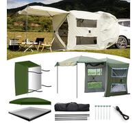 Auvent de tente de voiture pour SUV, extension arrière automatique, grand espace, revêtement de protection UV, imperméable, idéal pour le camping et le hayon