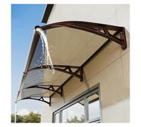 Auvent de terrasse à monter soi-même, housse de fenêtre imperméable, support en acier et plastique, résistant aux intempéries, 60 x 160 cm, solution d'ombrage d'extérieur pour la maison