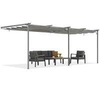 Auvent de terrasse anthracite Santana 3x6m Garden Point
