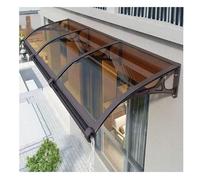 FENGZEQUAN Auvent de terrasse de Porte d'entrée, Grand Hangar de Porte d'évier en Alliage d'aluminium, Terrasse Toit Abri Protection UV Contre La Pluie,Marquise d'accueil(150x300cm/59x118in)