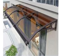 Auvent de terrasse de Porte d'entrée, Grand Hangar de Porte d'évier en Alliage d'aluminium, Terrasse Toit Abri Protection UV Contre La Pluie,Marquise d'accueil+(Size:80x100cm/31.5x39in)