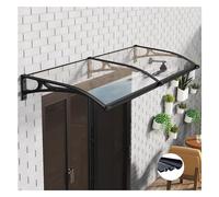 Auvent de terrasse en aluminium, grand auvent pour évier, protection UV, pluie, neige, couverture en polycarbonate, auvent de terrasse de jardin, surplomb, solution d'ombrage extérieure, abri solaire