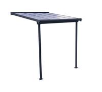 Auvent de terrasse en aluminium Sierra Palram - Canopia 2,3 x 2,3 m gris