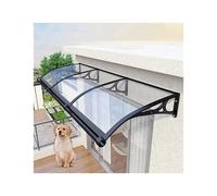 Auvent de terrasse extérieur de 60 cm x 150 cm en polycarbonate pour fenêtre et porte - Grande gouttière pour porche, terrasse et terrasse - Résistant aux intempéries - Pour la protection de la maison