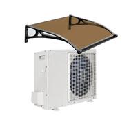 Auvent de terrasse imperméable - Abat-jour résistant pour jardin, terrasse et vérandas - Installation facile - Housse de pompe à chaleur pour espaces extérieurs