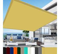 Auvent de terrasse imperméable avec œillets et corde gratuite, tissu d'ombrage pour jardin, piscine et terrasse