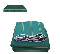 Auvent de terrasse imperméable et rétractable durable pour extérieur, jardin, protection UV, installation facile, 3,7 x 3 m, vert
