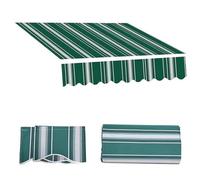 Auvent de terrasse imperméable et rétractable en tissu beige pour fenêtres et portes, 2,5 x 1,5 m, résistant aux intempéries, protection UV, auvent d'extérieur durable