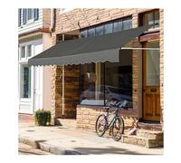 Auvent de terrasse manuel rétractable, auvent résistant aux UV de 3 m avec manivelle, parfait pour les jardins, les cours et le camping. Abri extérieur durable (couleur : B)