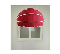 Auvent de terrasse pliable en demi-dôme - Auvent de porte en toile à monter soi-même, pare-soleil incurvé pour protection solaire, 85 cm de diamètre, pour portes et fenêtres, utilisation en extérieur