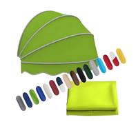 Auvent de terrasse pliable pour fenêtres - Résistant aux UV - En polyester - Pergola d'extérieur pour magasins - Vert gazon - 90 cm
