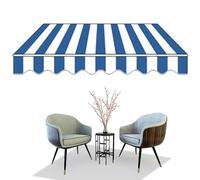 Auvent de terrasse portable rétractable - 2 x 1,5/3 x 1,5/3 x 2/3 x 2,5 m - Imperméable - Avec support mural - Installation facile