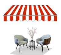 Auvent de terrasse portable rétractable avec revêtement imperméable et support mural pour balcon, 2 x 1,5/3 x 2/3 x 2,5 m