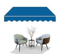 Auvent de terrasse portable rétractable et imperméable avec support mural, idéal pour l'ombre et la protection - 2 x 1,5/3 x 2/3 x 2,5 m