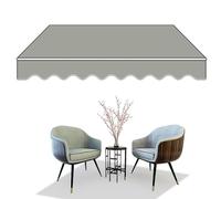 Auvent de terrasse portable rétractable manuel imperméable avec support de montage mural, pare-soleil pour extérieur, 2 x 1,5/3 x 2/3 x 2,5 m