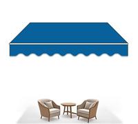 Auvent de terrasse portable rétractable manuel imperméable avec support mural, parfait pour 12,7 x 3,8 cm, 12,7 x 2,5, 12,7 x 6,3/5 tailles différentes solution de pare-soleil d'extérieur