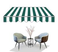 Auvent de terrasse portable rétractable manuel imperméable avec support mural, parfait pour la protection extérieure et le soleil, 2 x 1,5/3 x 2,5 m.