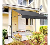 Auvent de terrasse rétractable avec manivelle - Autoportant, installation sans perçage pour solution d'ombrage extérieure