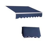 Auvent de terrasse rétractable de rechange manuel/électrique en tissu imperméable avec protection UV pour activités de plein air pour terrasse (taille : 5 x 2,5 m)