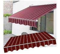 Auvent de terrasse rétractable en polyester robuste de 4 x 2,5 m - Pour auvents électriques/manuels - Toile de rechange parfaite pour les espaces extérieurs