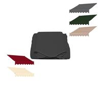 Auvent de terrasse rétractable en tissu de rechange imperméable pour auvent de terrasse - Matériau parfait pour ombrage et protection - Anthracite - 400 x 150 cm