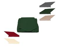 Auvent de terrasse rétractable imperméable en tissu de rechange pour extérieur, 400 x 300 cm, vert