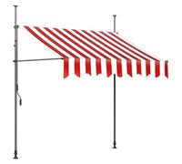 Auvent de terrasse rétractable manuel avec manivelle, protection UV, pour véranda, balcon et arrière-cour, 150 x 150 cm