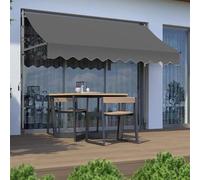 Auvent de terrasse rétractable - Pare-soleil mural réglable, imperméable et coupe-vent, conception à forte capacité de charge