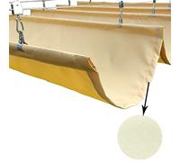 Auvent de terrasse rétractable - Protection UV - 95 % polyester PU durable - Multifonction - Pour jardin, terrasse, terrasse (jaune, 1,2 x 4 m)