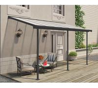 Auvent de terrasse Sierra Palram - Canopia 2,3 x 4,6 m alu gris