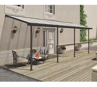 Auvent de terrasse Sierra Palram - Canopia 2,3 x 6,9 m alu gris