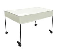 Auvent de toit avec tiges de support en fibre de verre et tissu Oxford, conçu pour cadre de chariot pliable en tube carré de 1 5 cm (pour chariot de 20,3 cm, beige)