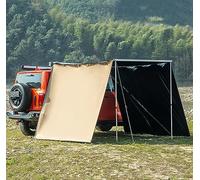 Auvent de toit rétractable pour le camping, PU5000 mm, imperméable, protection UV UPF50+, tissu latéral optionnel, idéal pour les voyages en plein air