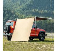 Auvent de toit rétractable pour le camping, PU5000 mm, imperméable, protection UV UPF50+, tissu latéral optionnel, idéal pour les voyages en plein air