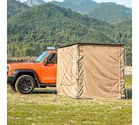 Auvent de toit rétractable pour le camping, PU5000 mm, imperméable, protection UV UPF50+, tissu latéral optionnel, idéal pour les voyages en plein air