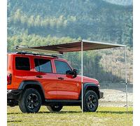 Auvent de toit rétractable pour le camping, PU5000 mm, imperméable, protection UV UPF50+, tissu latéral optionnel, idéal pour les voyages en plein air