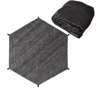 Auvent de trampoline - Filet de parasol pour trampoline | Couverture d'ombre pour trampoline | Ombre de trampoline ronde | Outil de protection de trampoline en tissu en maille pour pique-nique