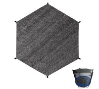 Auvent de trampoline - Filet de parasol pour trampoline | Couverture d'ombre pour trampoline | Ombre de trampoline ronde | Outil de protection de trampoline en tissu en maille pour pique-nique